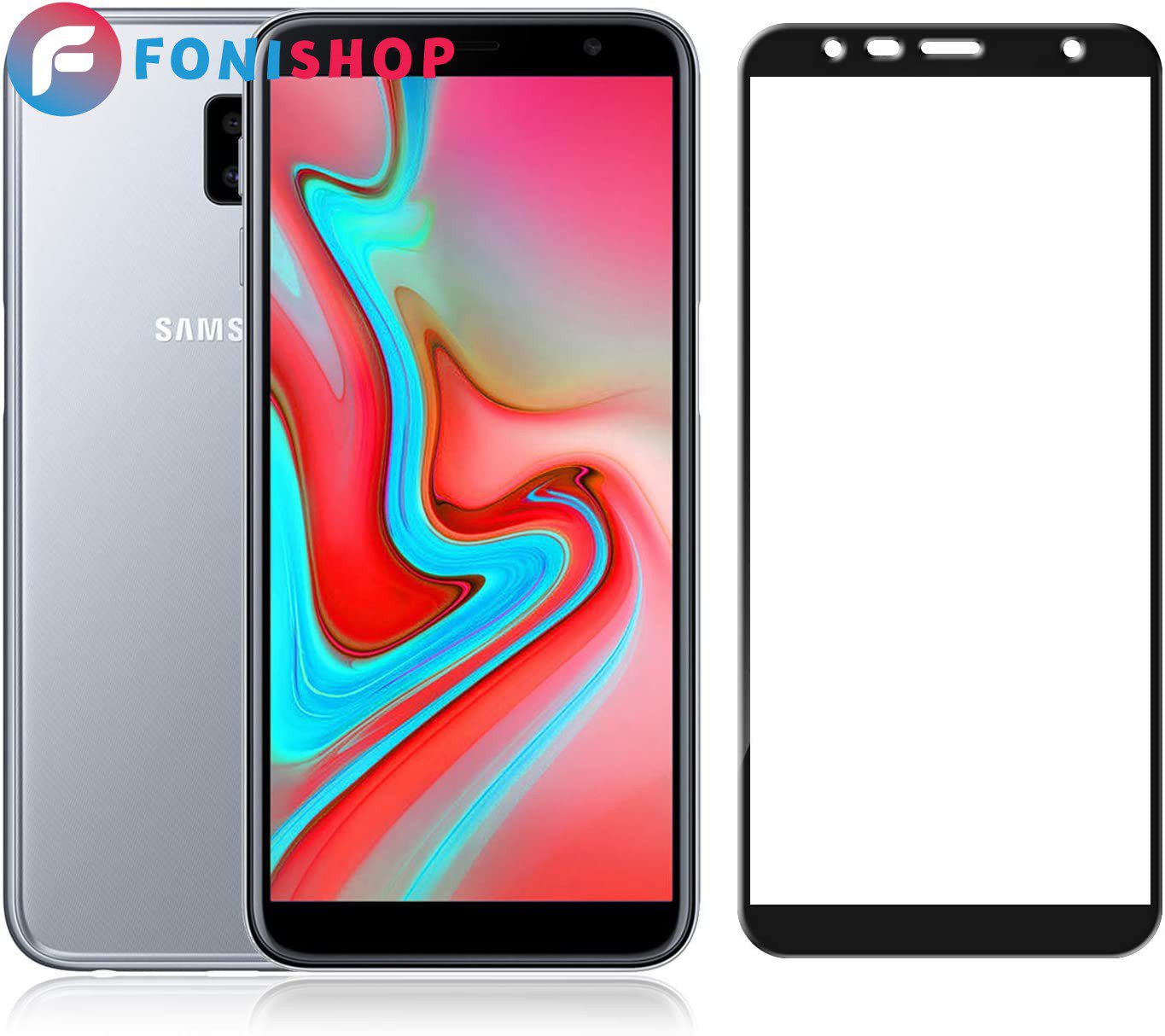 گلس محافظ صفحه نمایش فول تمام صفحه سامسونگ Samsung J4 Plus