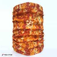 دستمال سرو گردن اسکارف Scarf طرح گرم قرمز- نارنجی