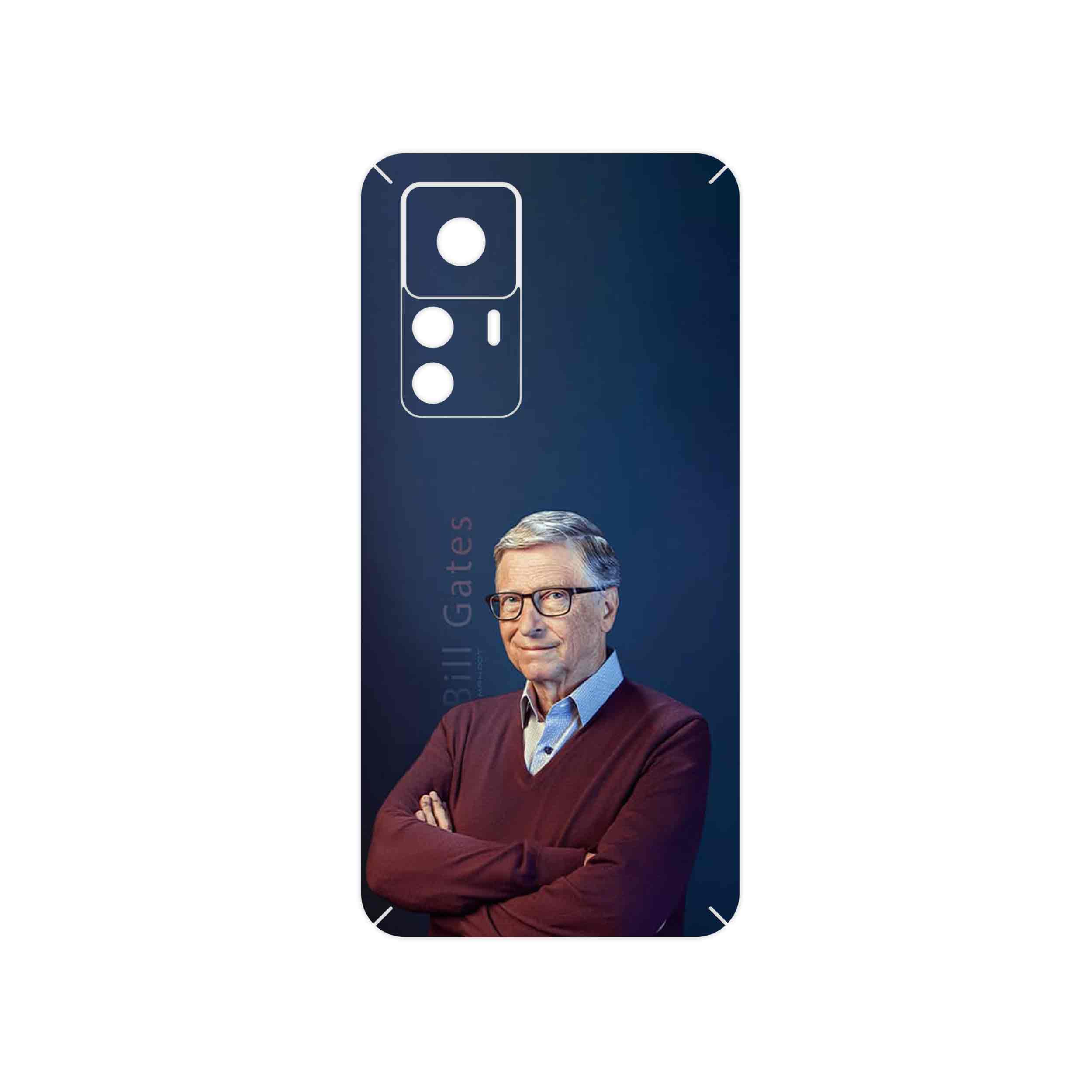 برچسب پوششی ماهوت مدل Bill_Gates مناسب برای گوشی موبایل شیائومی 12T Pro