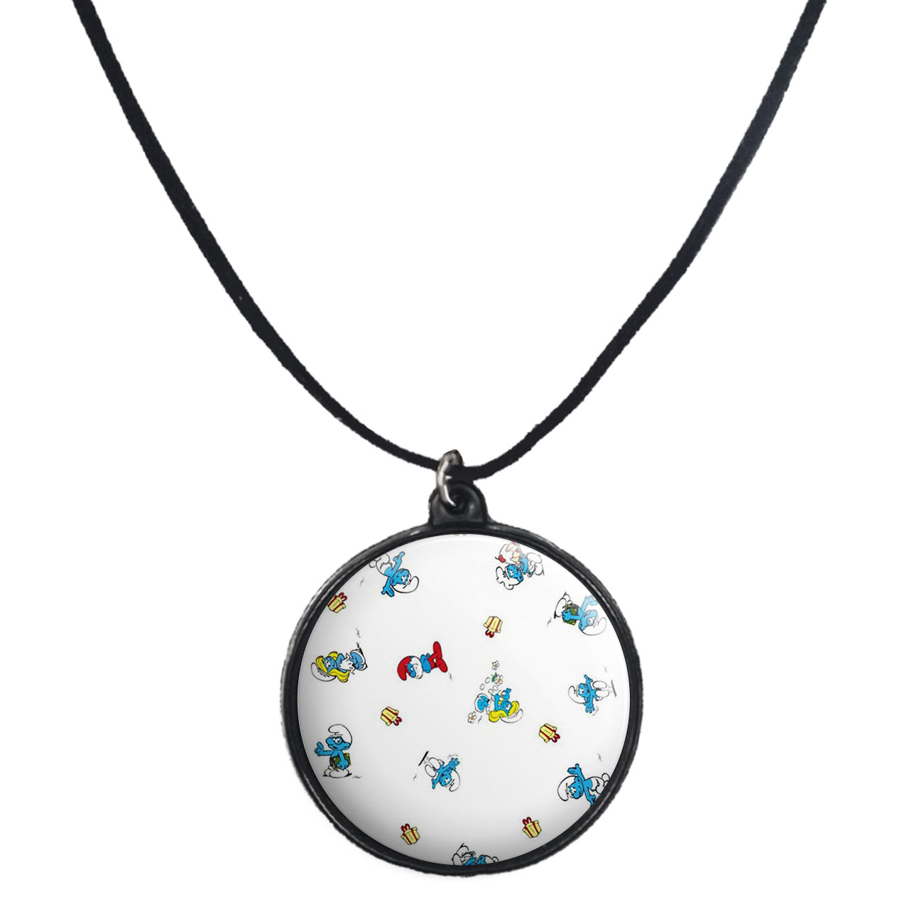 گردنبند پرمانه طرح اسمورف کد pmb.10575