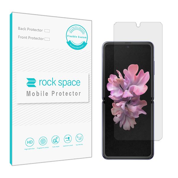گلس سامسونگ Galaxy Z Flip مدل نانو هیدروژل شفاف برند راک اسپیس کد S