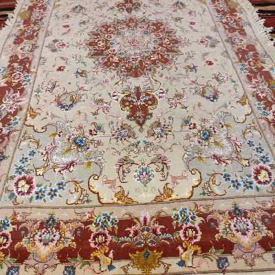 فرش دستبافت یک و نیم متری طرح علیلی تبریز کد SH 53 یک جفت