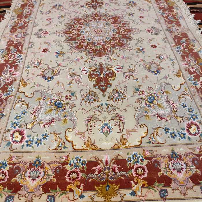 فرش دستبافت یک و نیم متری طرح علیلی تبریز کد SH 53 یک جفت