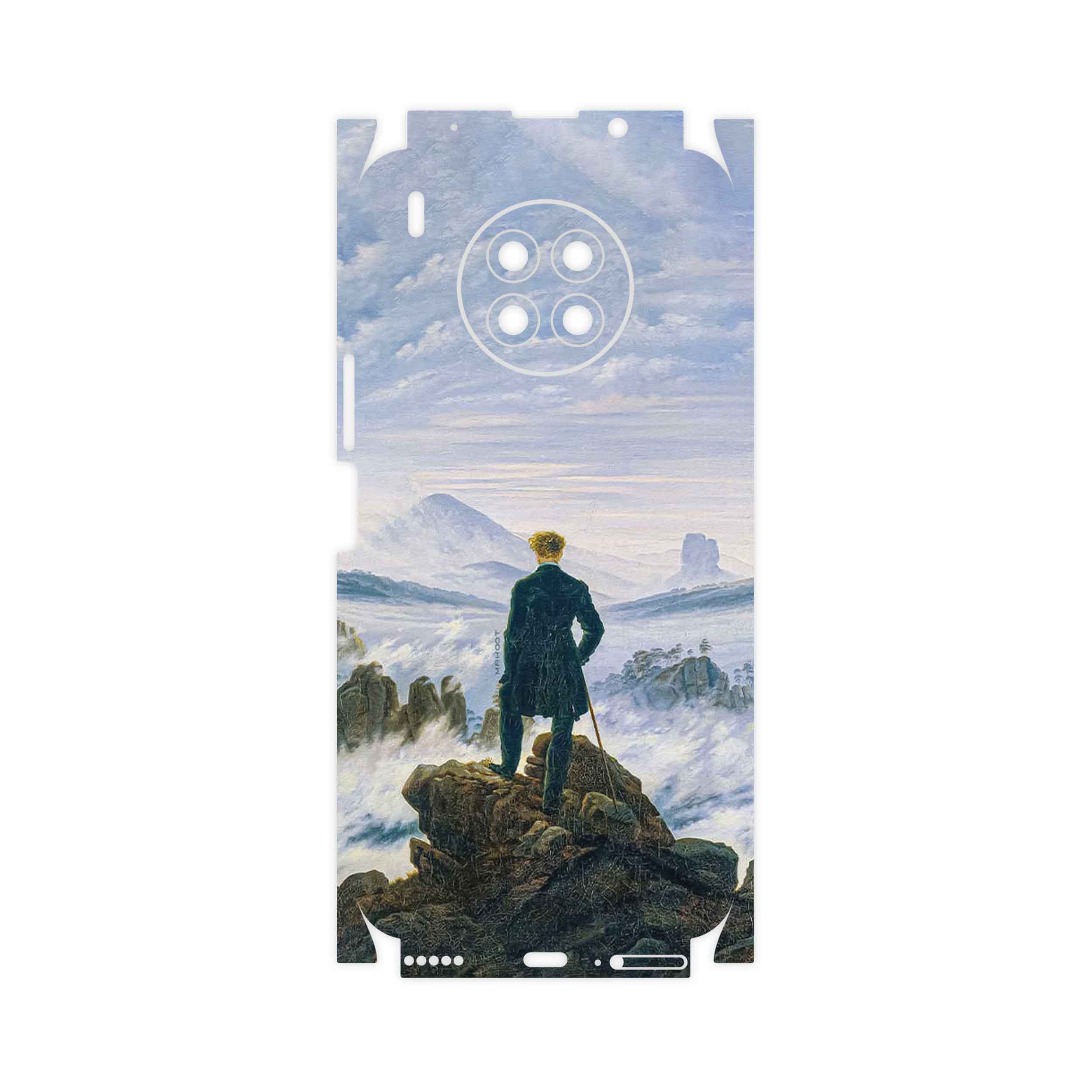 برچسب پوششی ماهوت مدل Wanderer above the Sea of Fog-FullSkin مناسب برای گوشی موبایل آنر 50 Lite