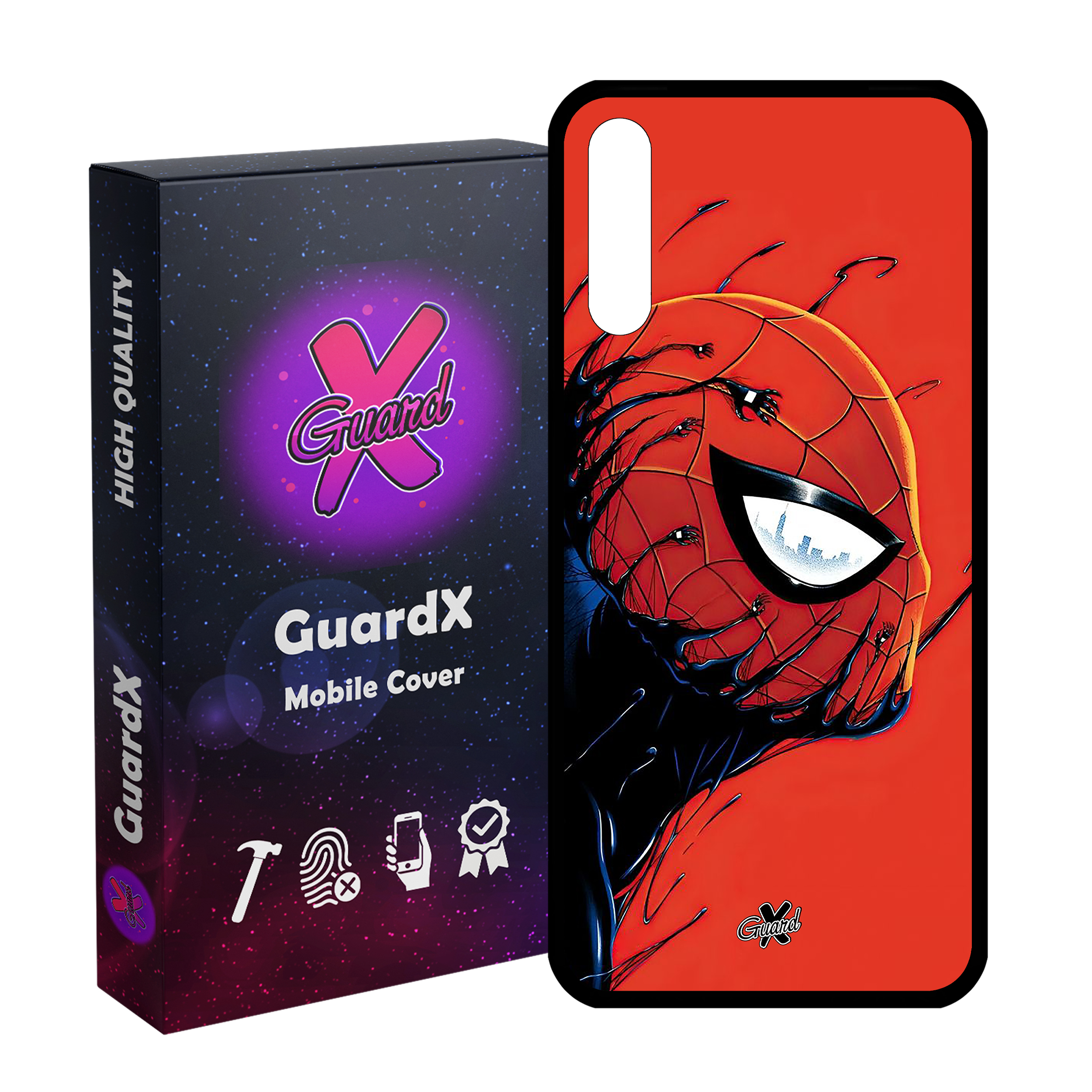 کاور گارد ایکس طرح مرد عنکبوتی مدل Glass10566 مناسب برای گوشی موبایل آنر 9X/9X Pro/Y9S/P SMART Pro 2019