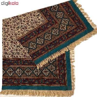 سفره قلمکار ممتاز اصفهان اثر استاد عطریان مدل G139سایز ۱۰۰*۱۰۰ طرح شیپوری