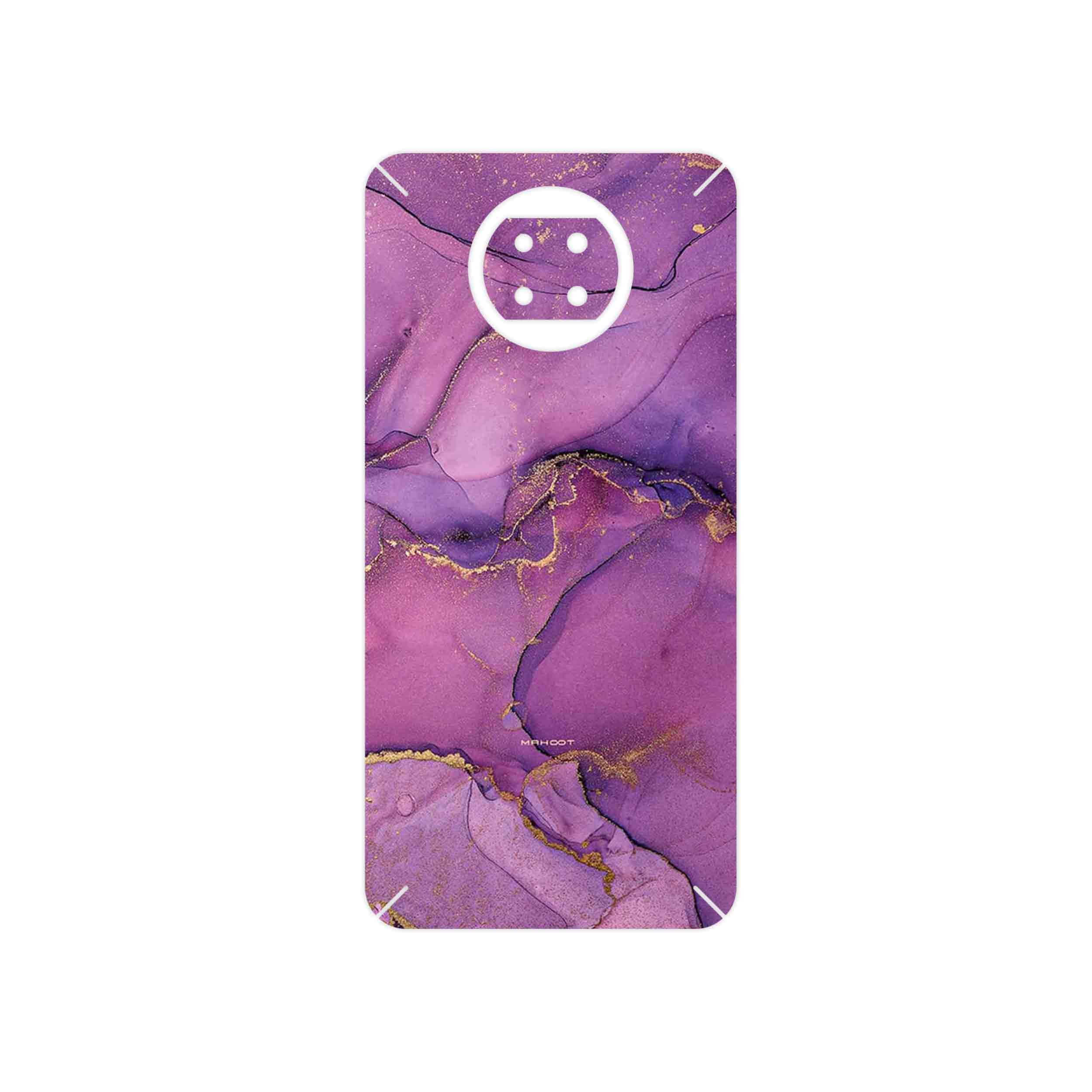 برچسب پوششی ماهوت مدل Purple Marble مناسب برای گوشی موبایل شیائومی Redmi Note 9T