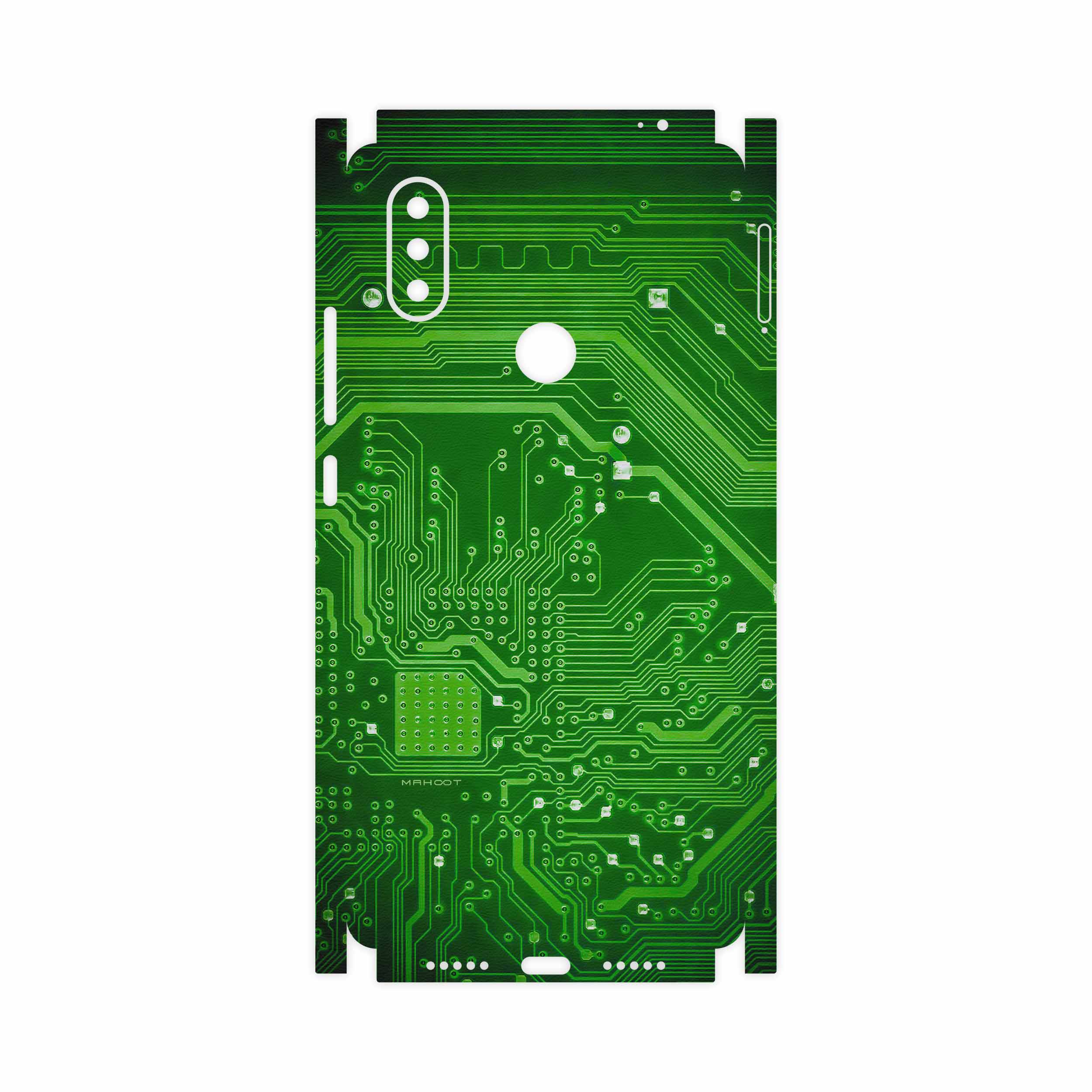 برچسب پوششی ماهوت مدل Green Printed Circuit Board-FullSkin مناسب برای گوشی موبایل شیائومی Mi 8 SE