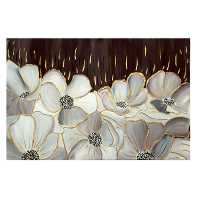  تابلو نقاشی اکریلیک مدل گل برجسته کد 0086 