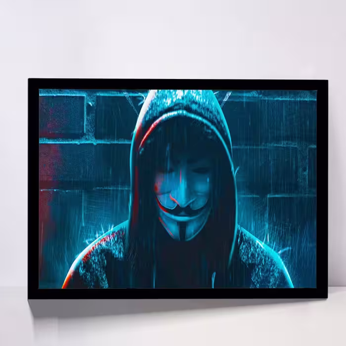 تابلو مدل anonymus my identity کد F-10030