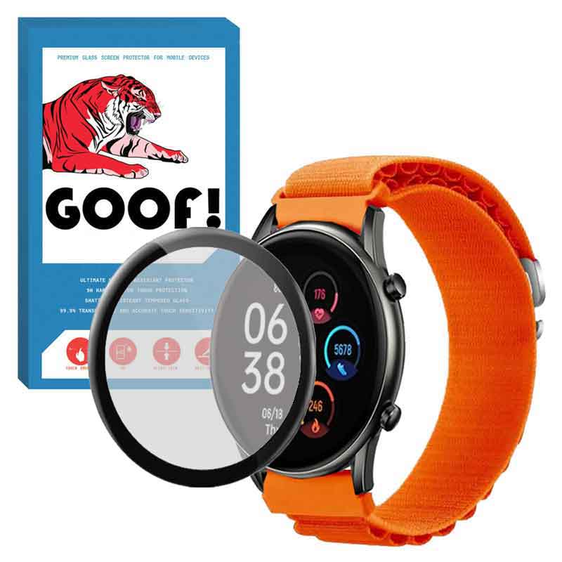 بند گوف مدل LOOP ALPINE مناسب برای ساعت هوشمند هایلو RT2 به همراه محافظ صفحه نمایش