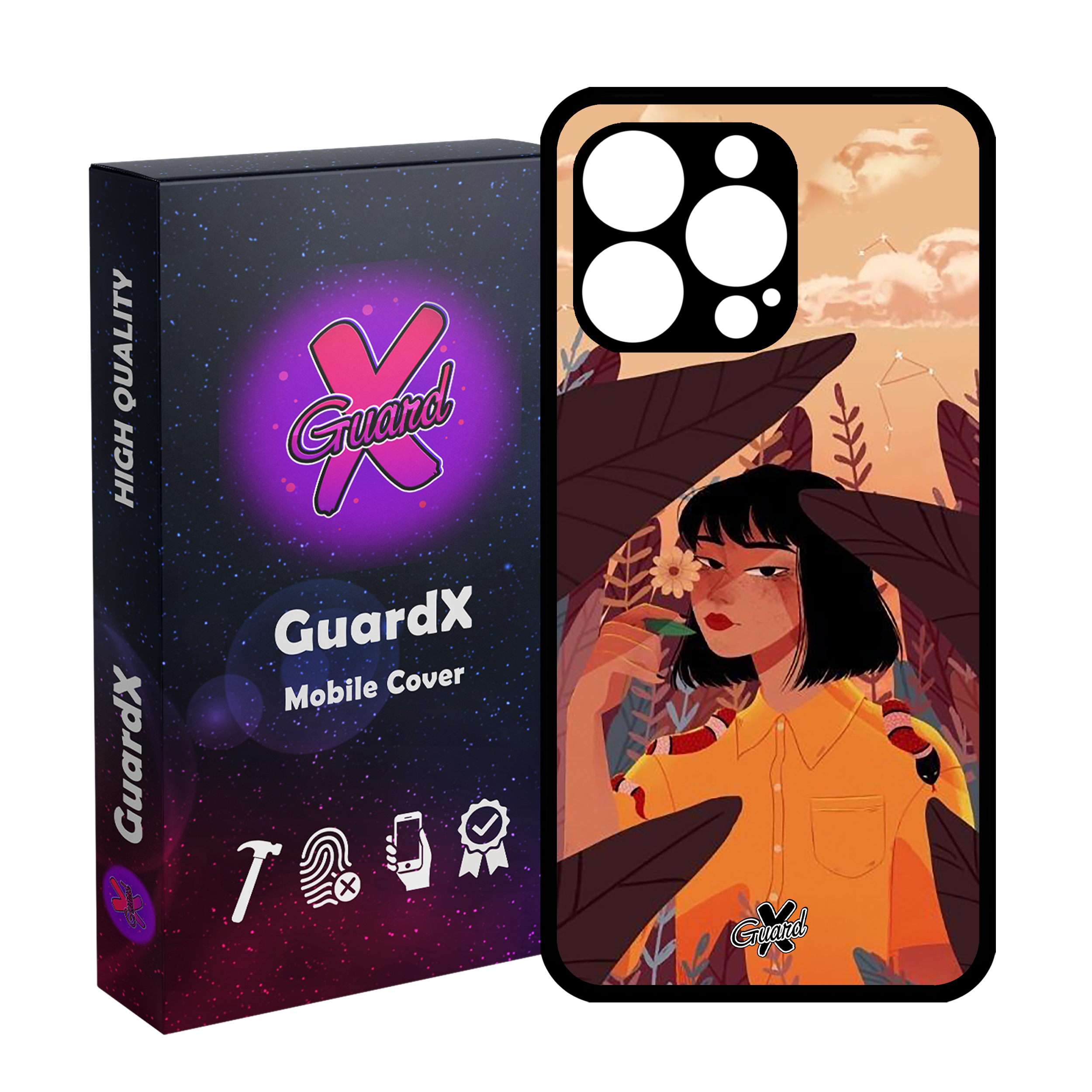 کاور گارد ایکس طرح Girl مدل Glass10327 مناسب برای گوشی موبایل اپل iPhone 13 Pro