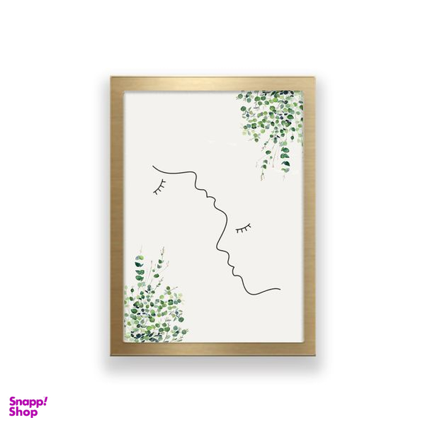 تابلو مدل مینیمال لاین آرت طرح عاشقانه