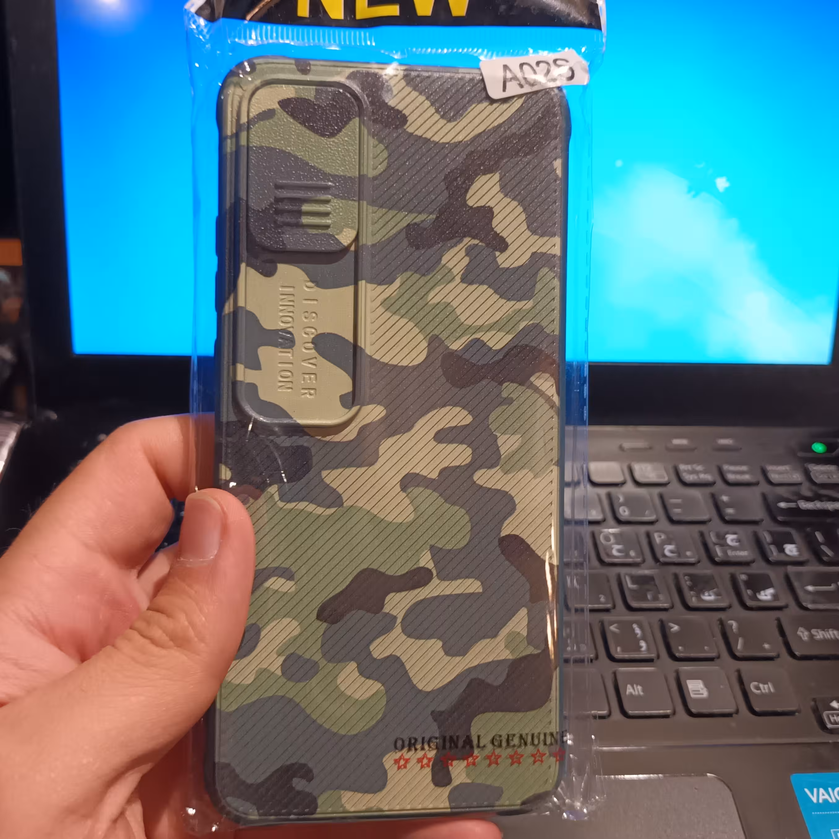 قاب چریکی کشویی گوشی سامسونگ a02s  رنگ سبز
