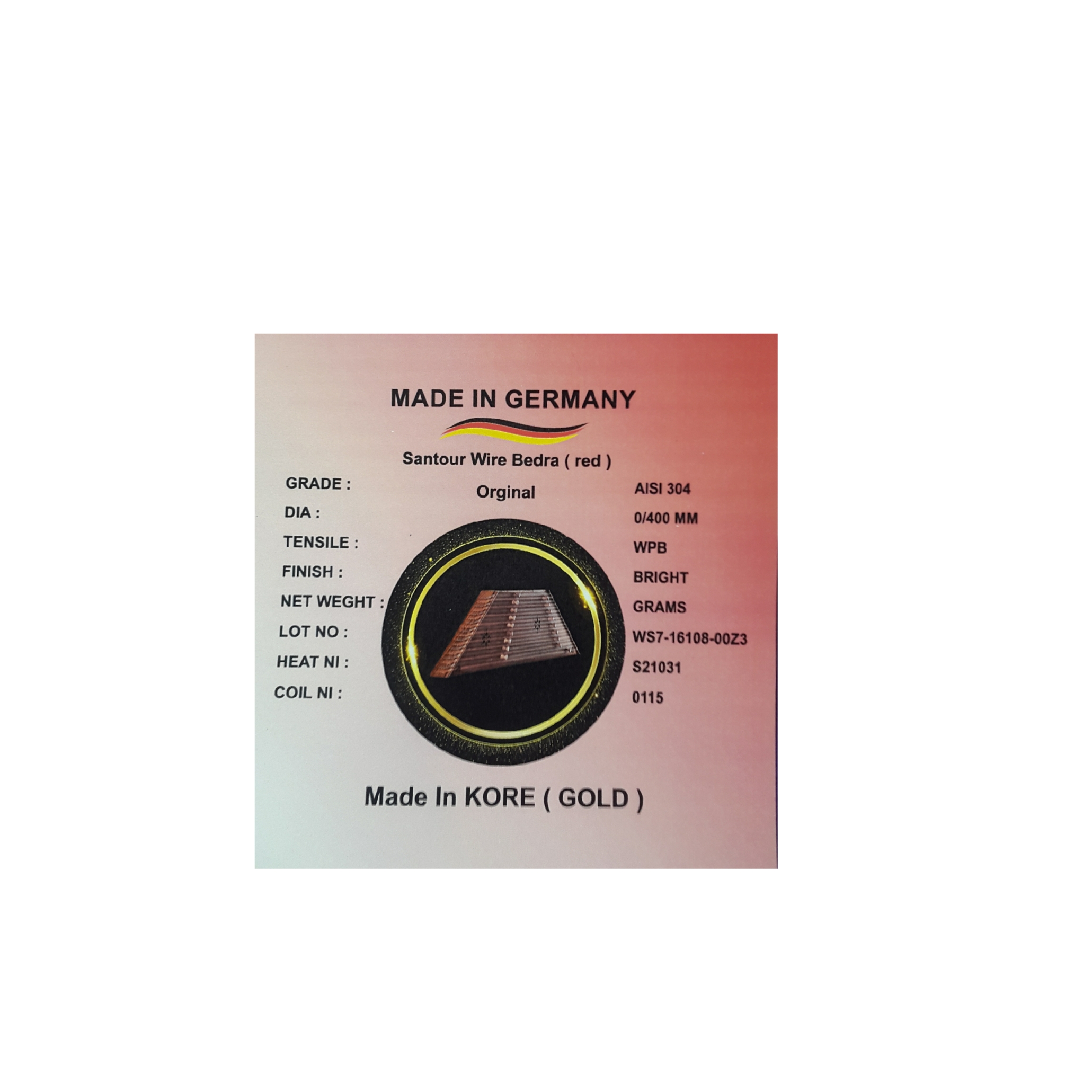 سیم سنتور مدل ویژه بدرا المان کد 10