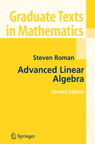 خرید و دانلود نسخه کامل کتاب Advanced Linear Algebra