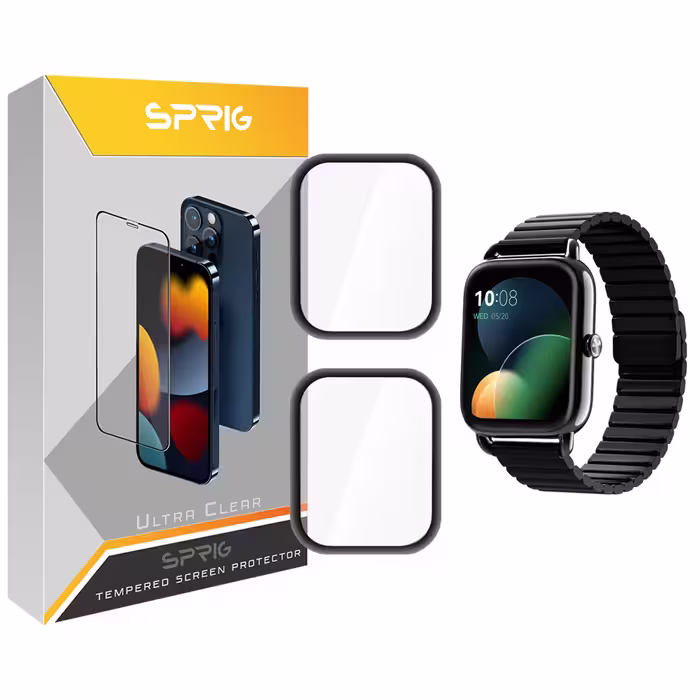 محافظ صفحه نمایش نانو اسپریگ مدل SPG مناسب برای ساعت هوشمند شیائومی RS4 Plusبسته دو عددی