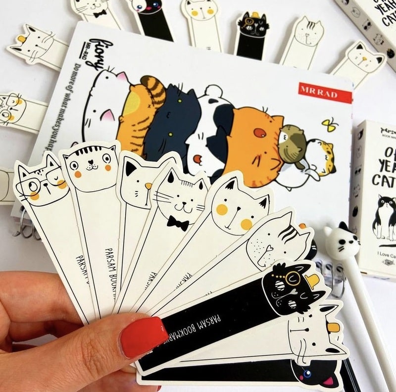 بوک مارک طرح گربه | 9 عددی