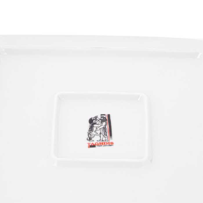 بشقاب خورش خوری شرکت صنایع چینی تقدیس مدل فلت مجموعه 6 عددی