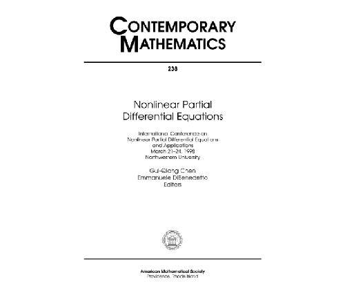 خرید و دانلود نسخه کامل کتاب Nonlinear partial differential equations
