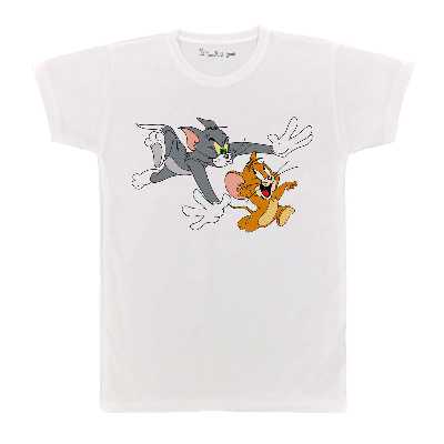 تی شرت بچگانه پرمانه طرح tom and jerry کد pmt.2985