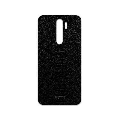 برچسب پوششی ماهوت مدل Black-Snake-Leather مناسب برای گوشی موبایل شیائومی Redmi Note 8 Pro
