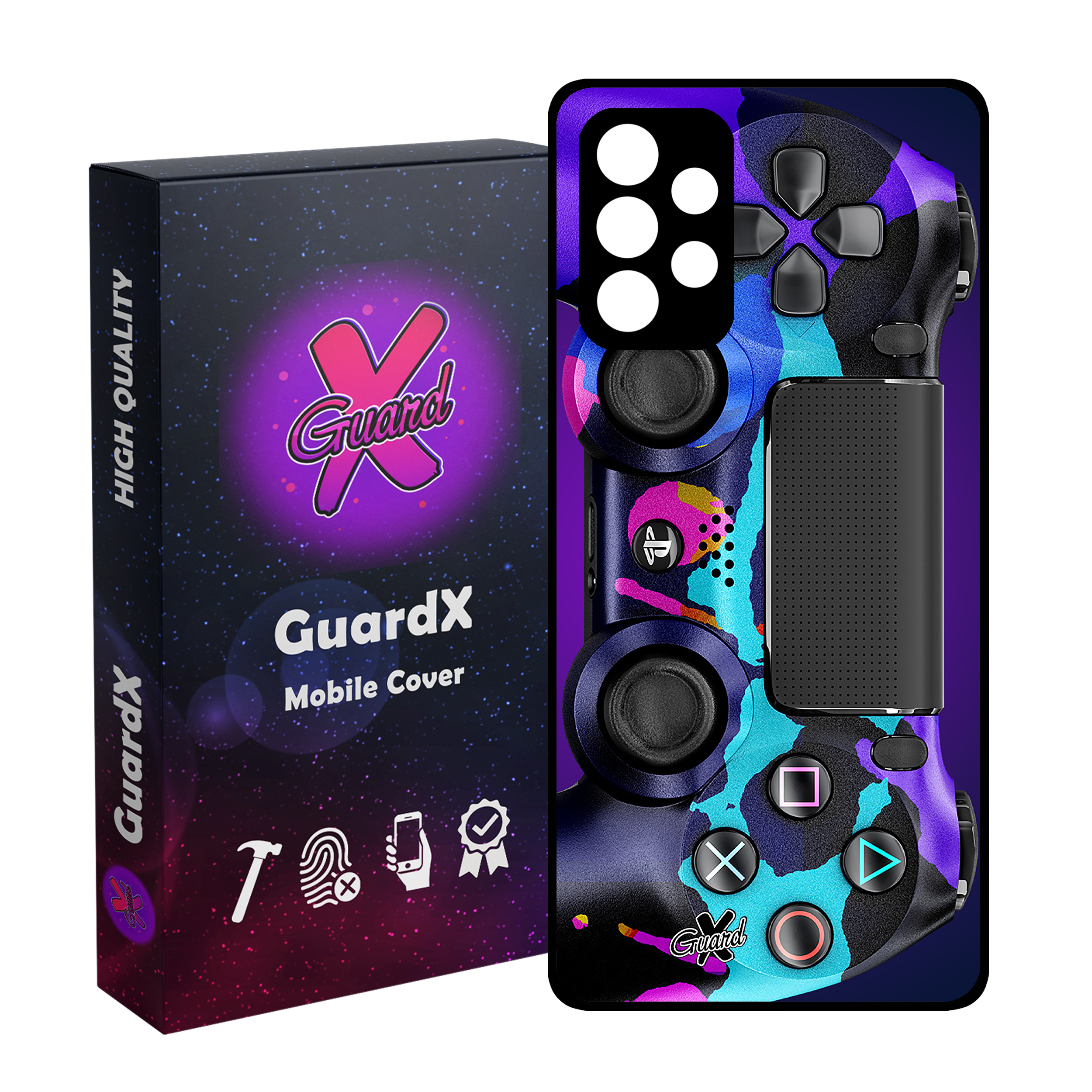 کاور گارد ایکس طرح PS4 Controller مدل Glass10089 مناسب برای گوشی موبایل سامسونگ Galaxy A23 4G