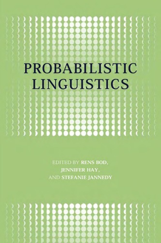 خرید و دانلود نسخه کامل کتاب Probabilistic linguistics