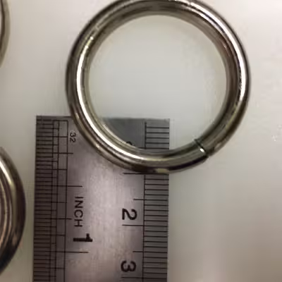 یراق کیف دوزی مدل گرد کد Steel-2.5Cm بسته 4 عددی