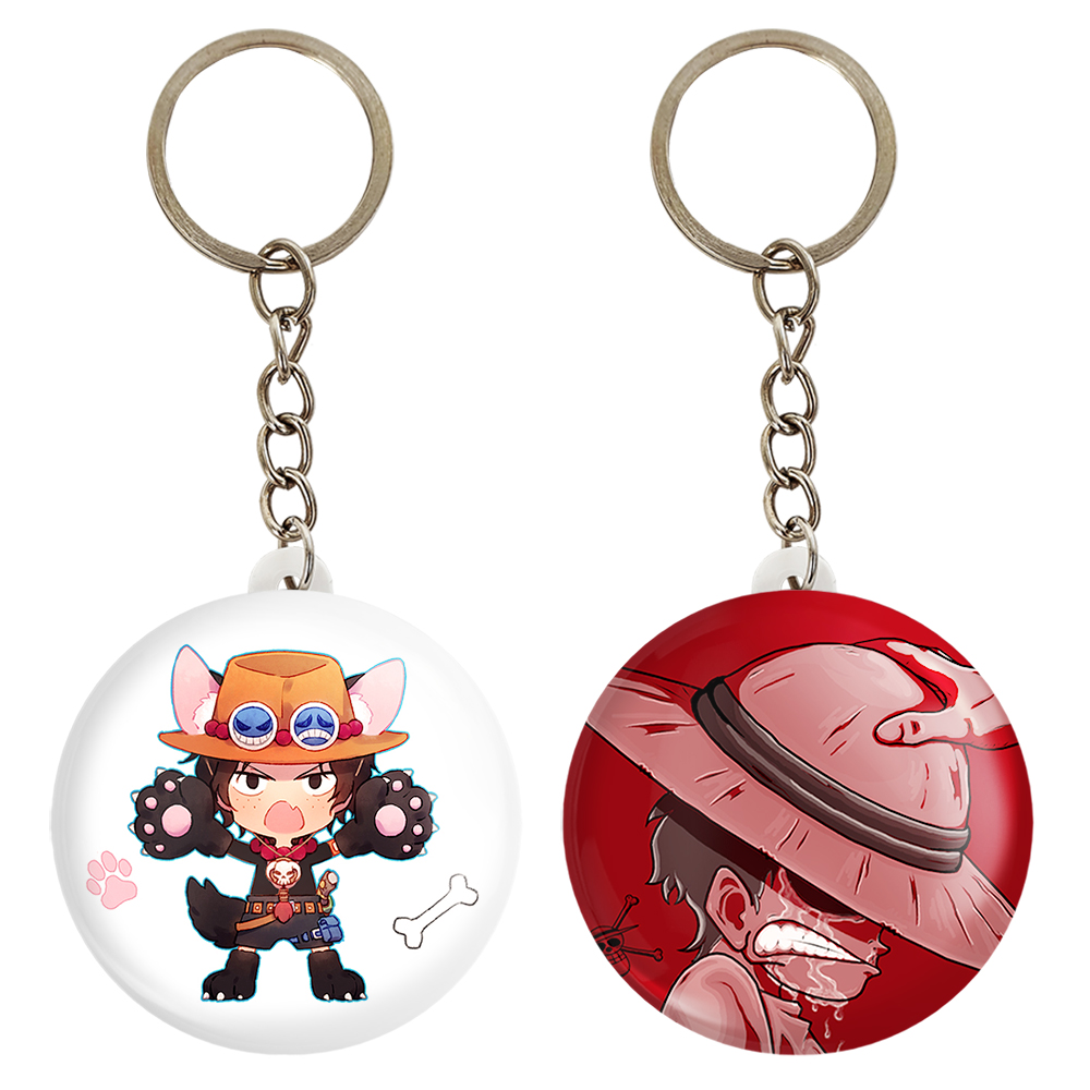 جاکلیدی خندالو مدل لوفی و پورتگاس انیمه وان پیس کد 1724917258 مجموعه 2 عددی