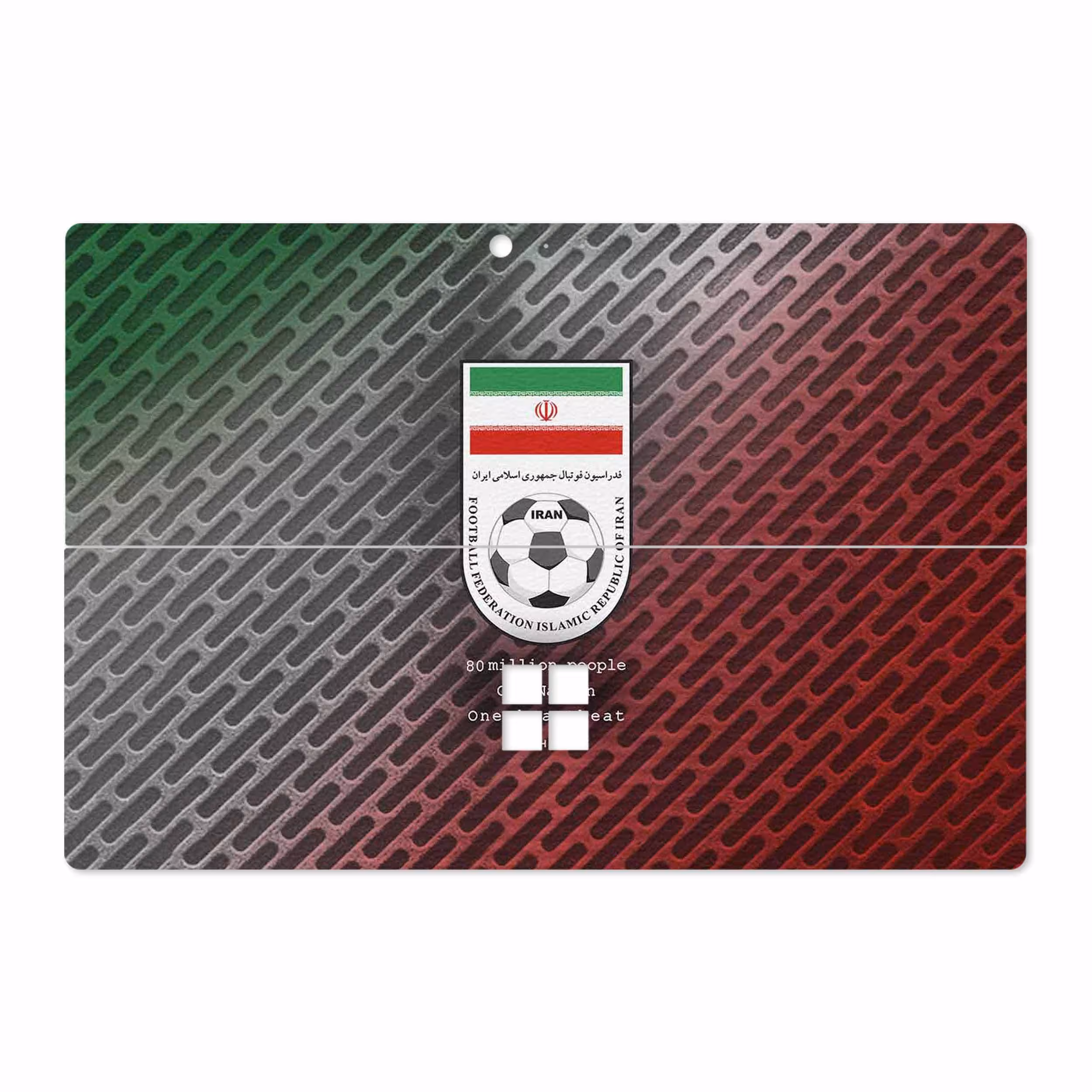 برچسب پوششی ماهوت مدل Iran-National-Football-Team مناسب برای تبلت مایکروسافت Surface Pro 4 2015
