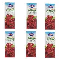 آب میوه  زرشک و آلبالو میهن - 200 میلی لیتر بسته 6 عددی
