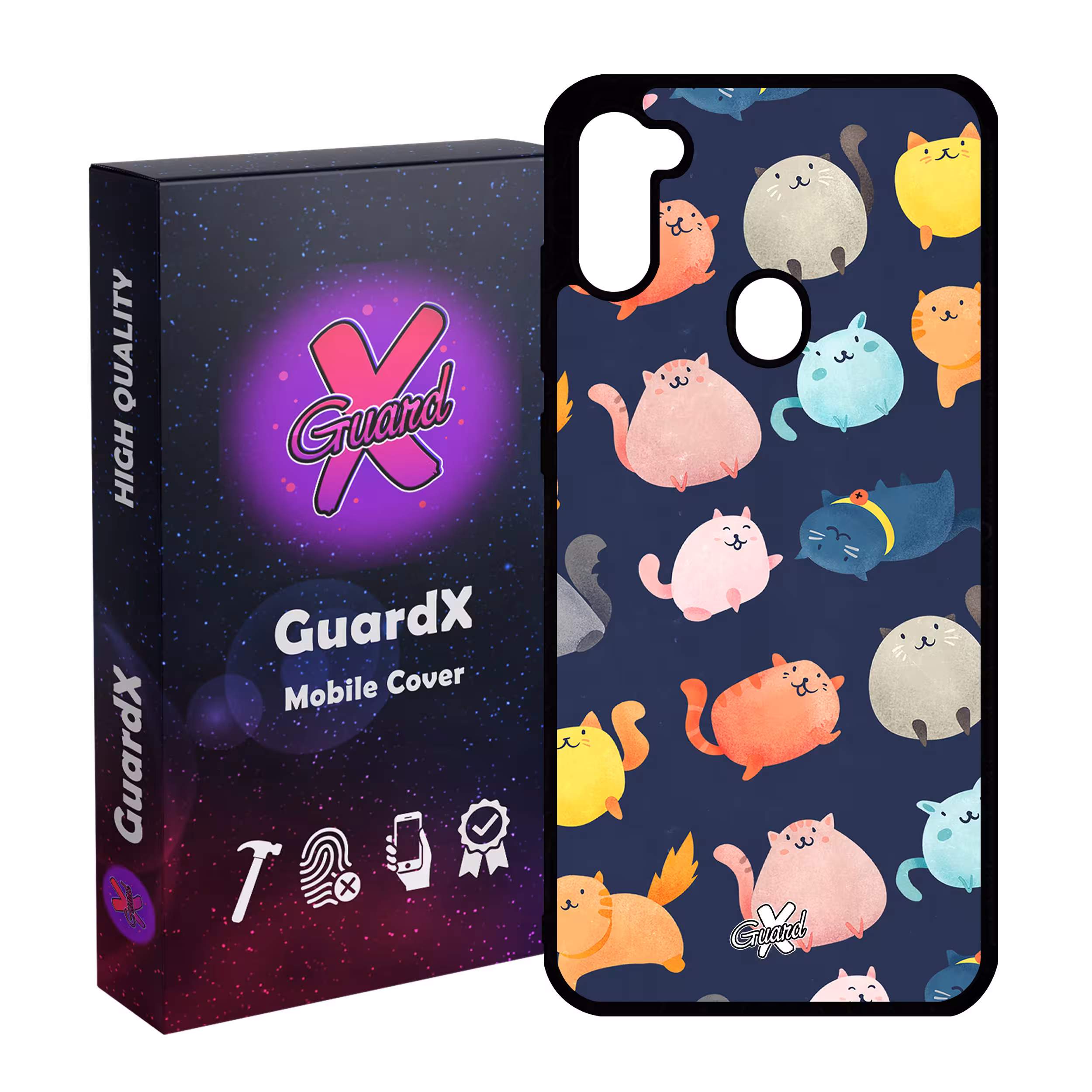 کاور گارد ایکس طرح Cats مدل Glass10173 مناسب برای گوشی موبایل سامسونگ Galaxy A11 / M11