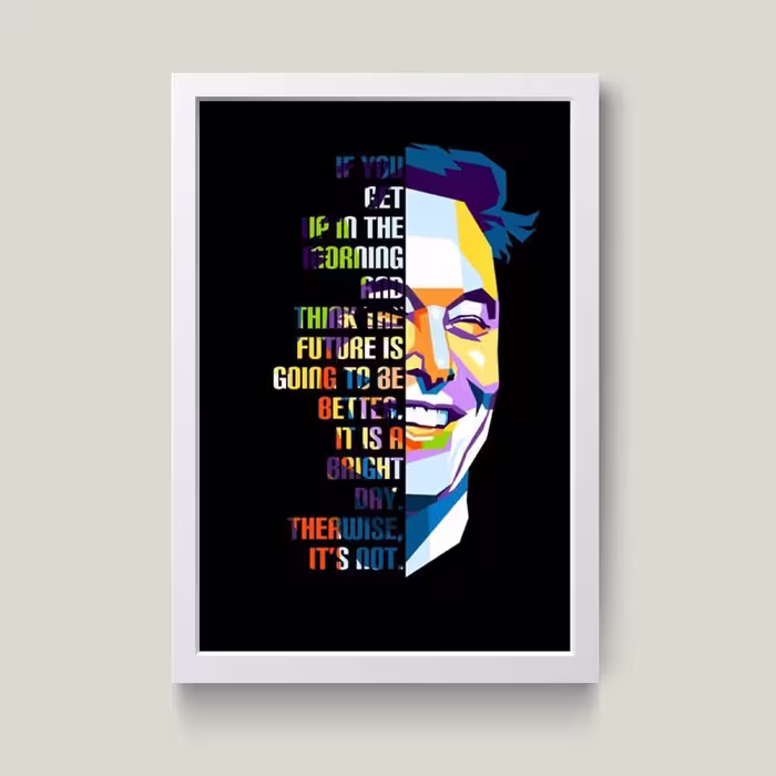 تابلو مدل ایلان ماسک Elon musk کد m2481-w