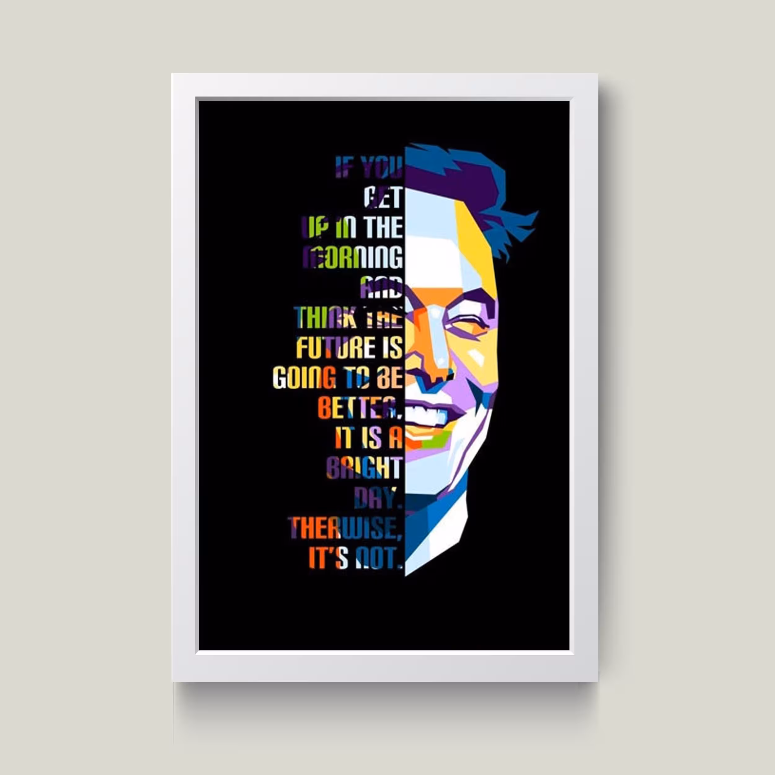 تابلو مدل ایلان ماسک Elon musk کد m2481-w