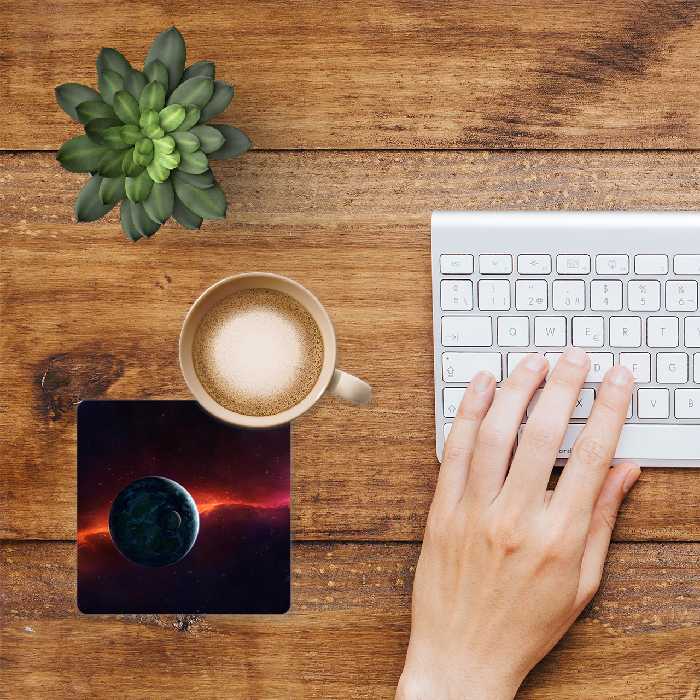 زیر لیوانی طرح گلکسی مدل MC1636