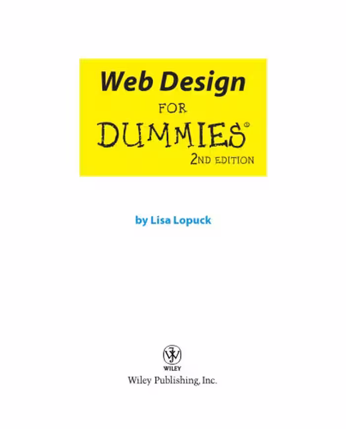 خرید و دانلود نسخه کامل کتاب Web design for dummies
