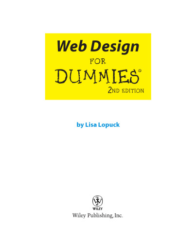 خرید و دانلود نسخه کامل کتاب Web design for dummies