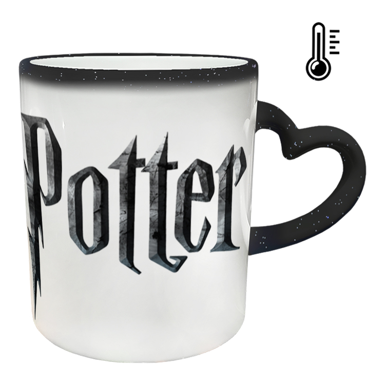 ماگ حرارتی مدل دسته قلبی اکلیلی طرح هری پاتر کد 85