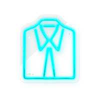 چراغ دیواری نئون دیزاین طرح Men-Clothes_TBL