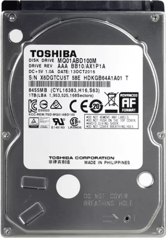 هارد اینترنال 1ترابایت Toshiba مدل MQ01ABD100M