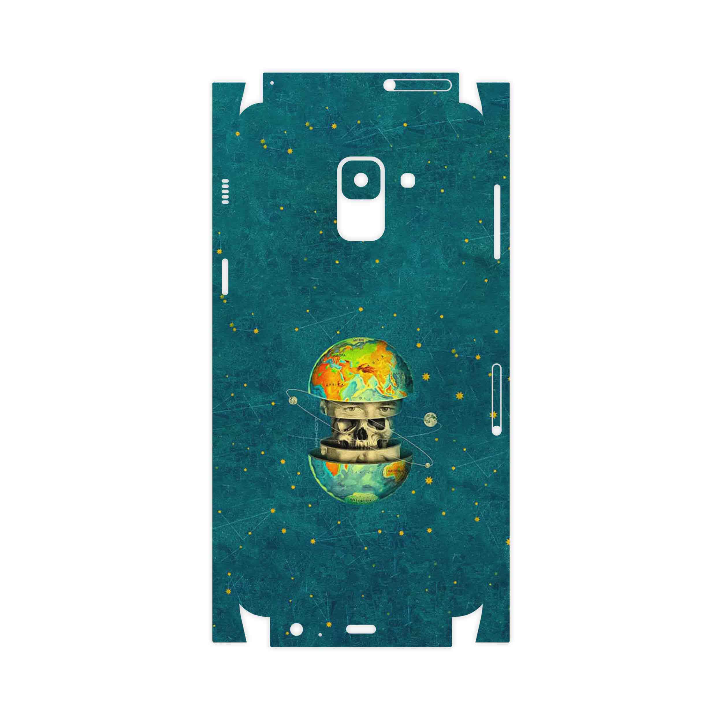 برچسب پوششی ماهوت مدل Collage of Earth Face-FullSkin مناسب برای گوشی موبایل سامسونگ Galaxy A8 2018