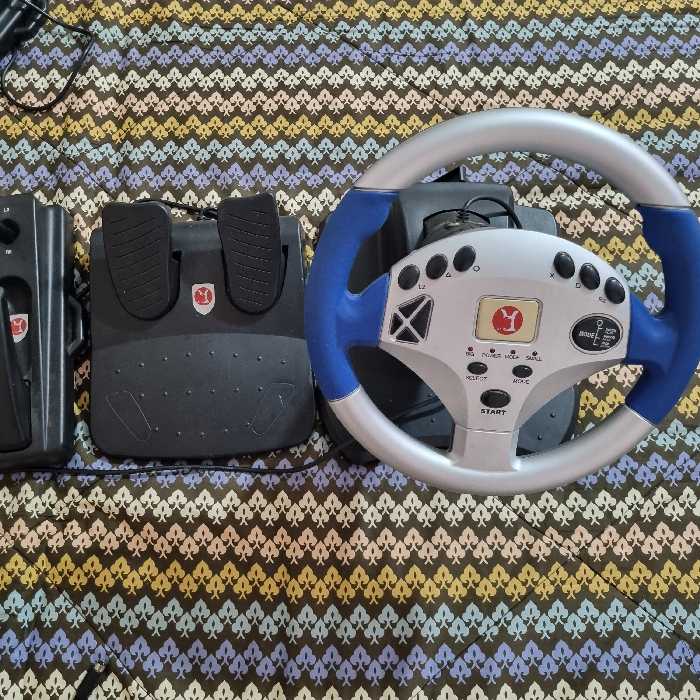 پلی استیشن دو همراه فرمان بازی دو دسته مموری فلش 64گیگ 