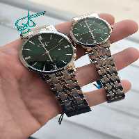 خرید ست ساعت زنانه و مردانه مارک سیتیزن موتور ژاپن فول استیل رنگ ثابت دوقفله مخفی تقویم دار کد 2116513 - ردگل