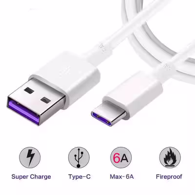 کابل تبدیل USB به USB-C مدل A6 طول 1 متر