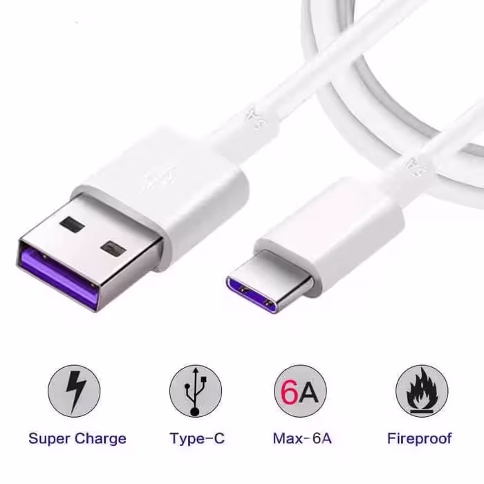 کابل تبدیل USB به USB-C مدل A6 طول 1 متر
