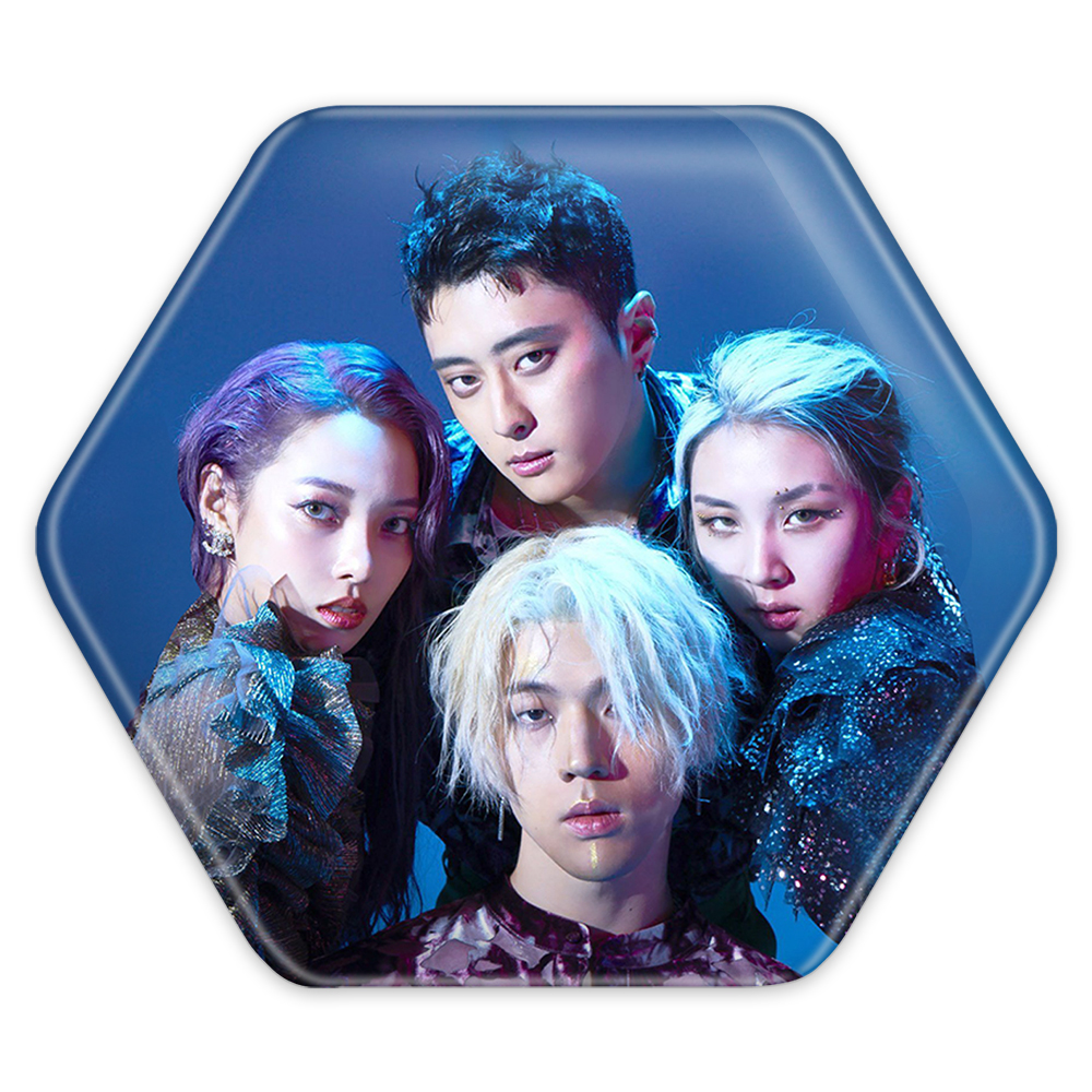 پیکسل خندالو طرح گروه کارد مدل شش ضلعی کد 12393