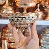 هفت سین نقره کوب مسی سه پایه مدل مارال