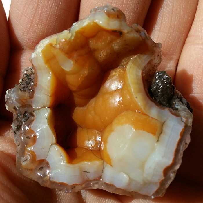 سنگ راف عقیق سلیمانی رنگی قلوه ای خاص 100درصد طبیعی