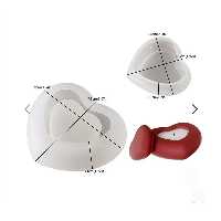 قالب سیلیکونی ظرف درب دار طرح قلب